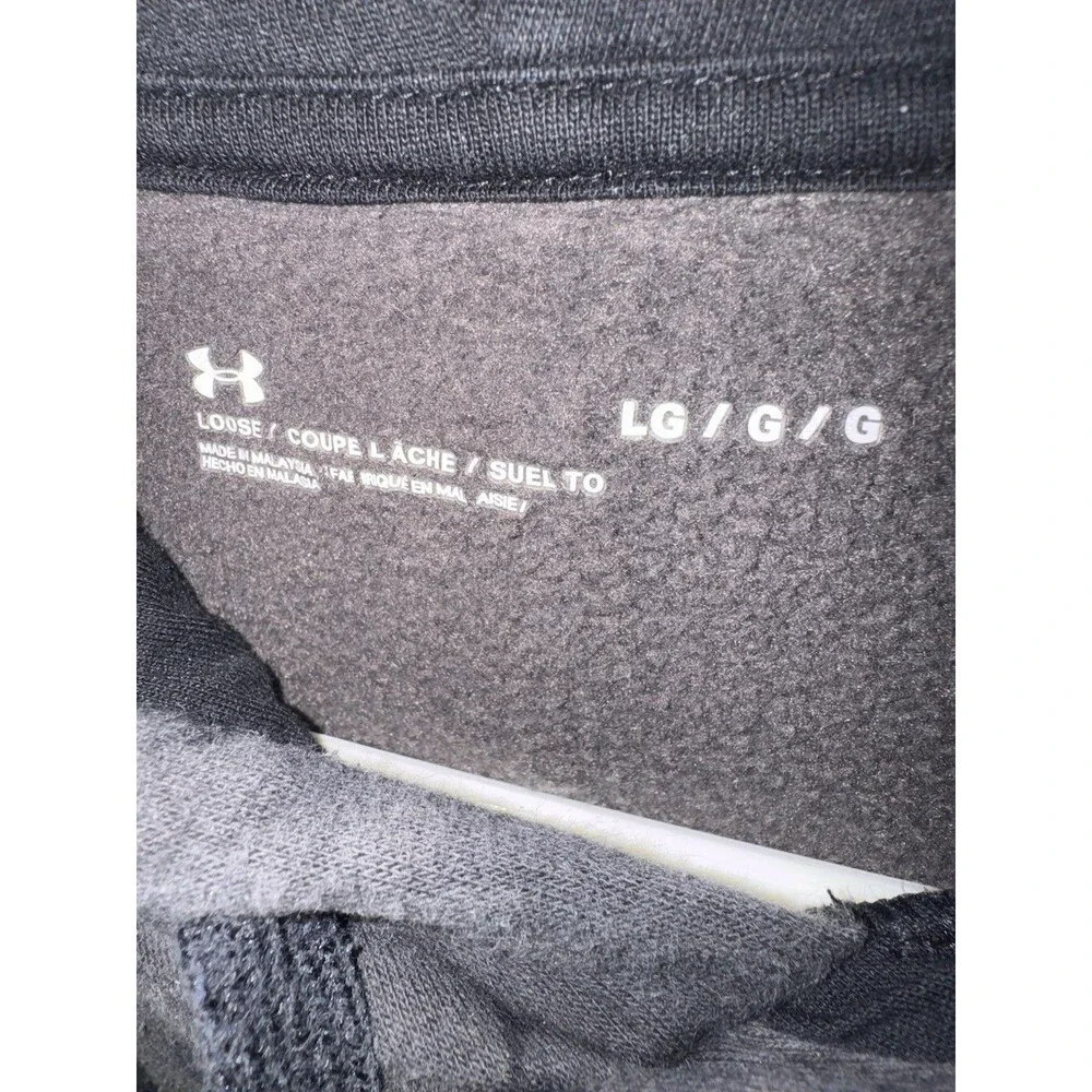 Under Armour Hoodie-Project Rock-Men’s L-Night Camo-Grey/Black-Freedom Edition - Picture 3 of 3